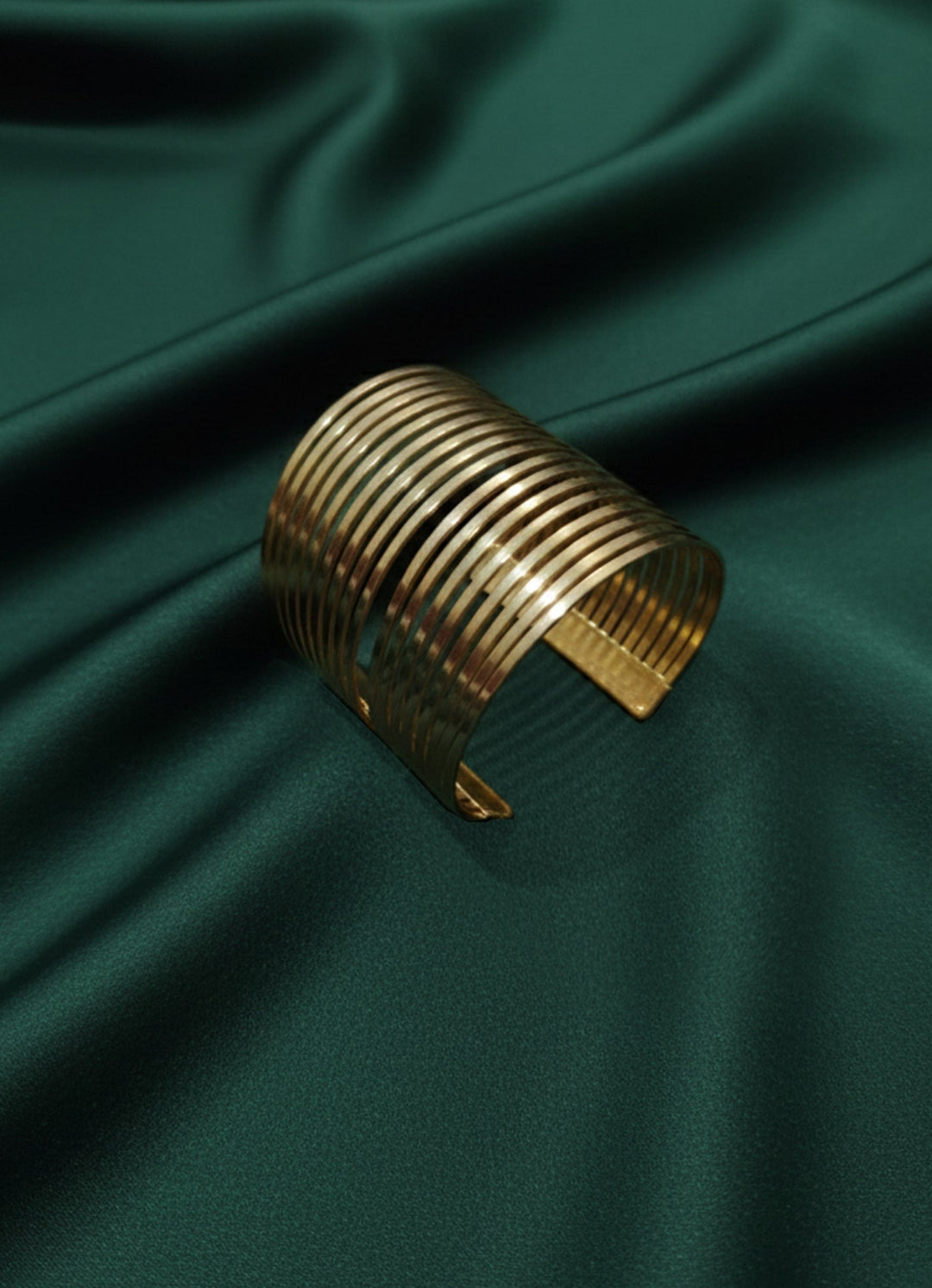 Premium Gold-Plated Bangle-Style Bracelet