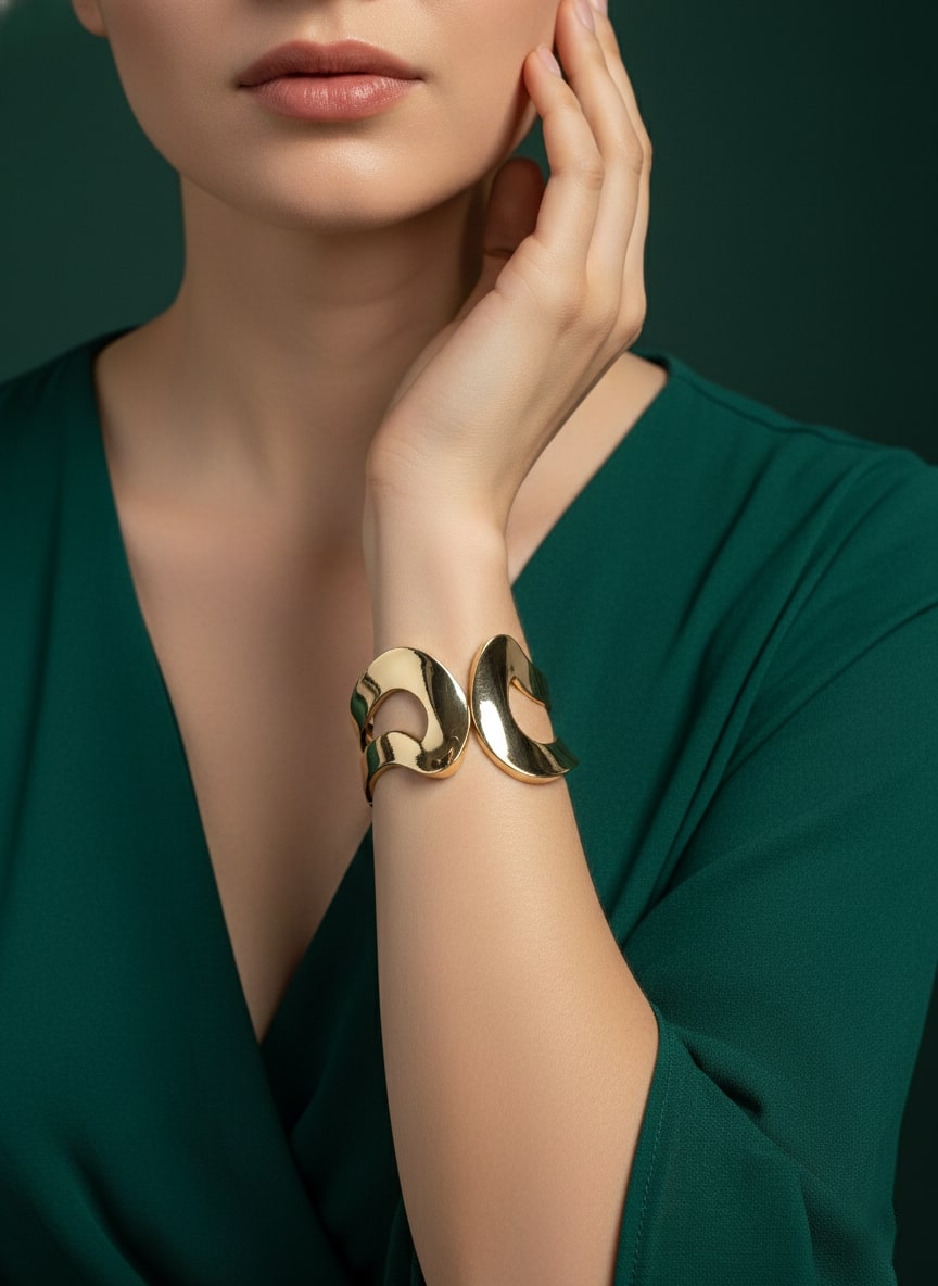 Golden Slip-On Bracelet