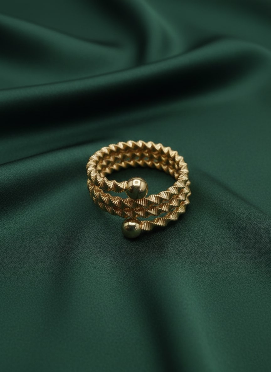 Designer Anti Tarnish Spiral Wraparound Bracelet