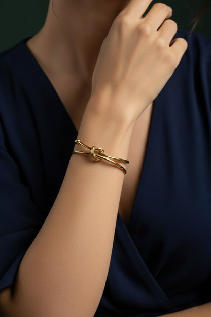 Unique Two-Layered Cuff Bracelet