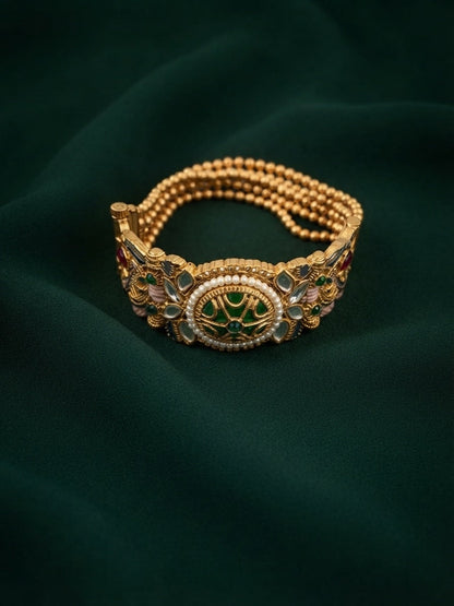 Gold Plated Fancy Diamod Trendy Bracelet