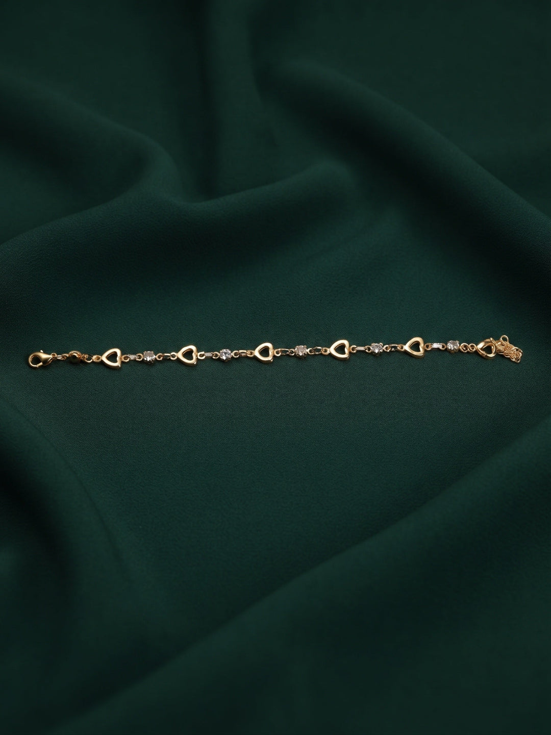 Gold Plated Fancy Diamod Trendy Bracelet
