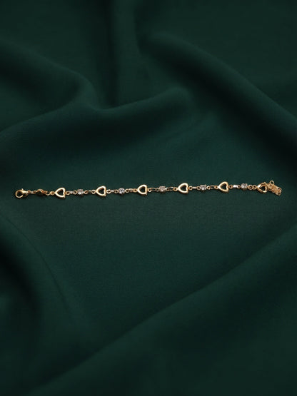Gold Plated Fancy Diamod Trendy Bracelet
