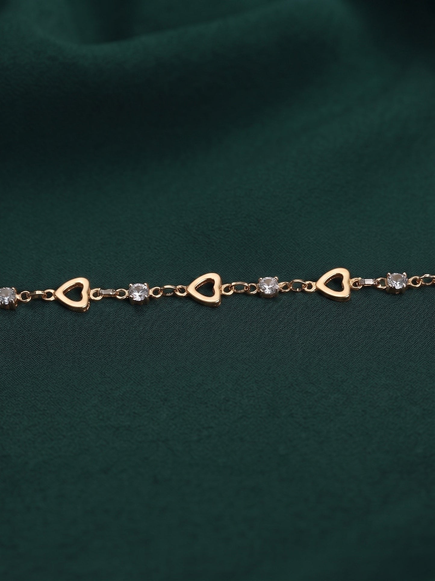 Gold Plated Fancy Diamod Trendy Bracelet