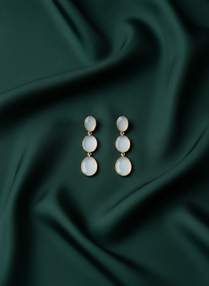 Classic White Earrings