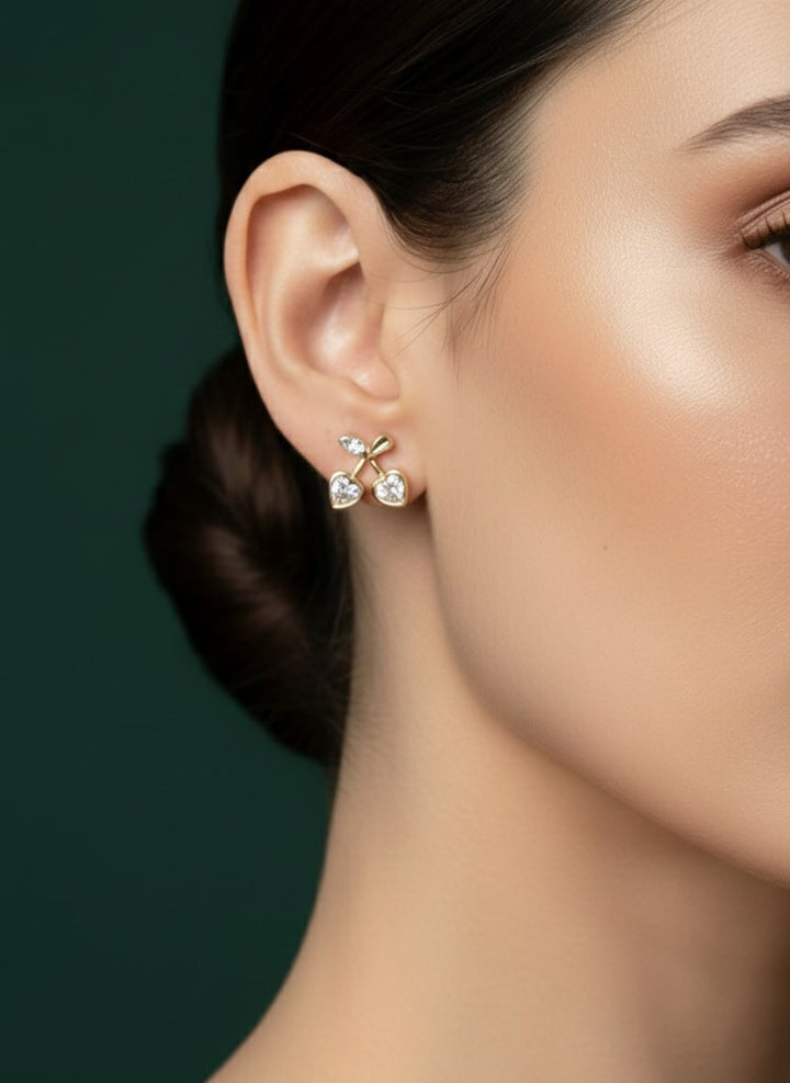 Fancy Cubic Zirconia Studded Designer Earrings