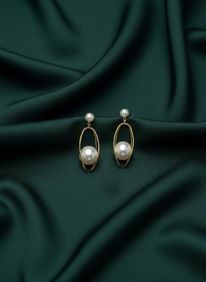 Fancy Pearl & Beads Drop Earrings