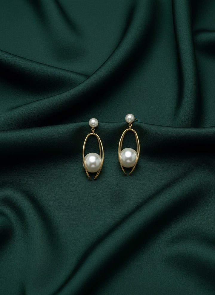 Fancy Pearl &amp; Beads Drop Earrings