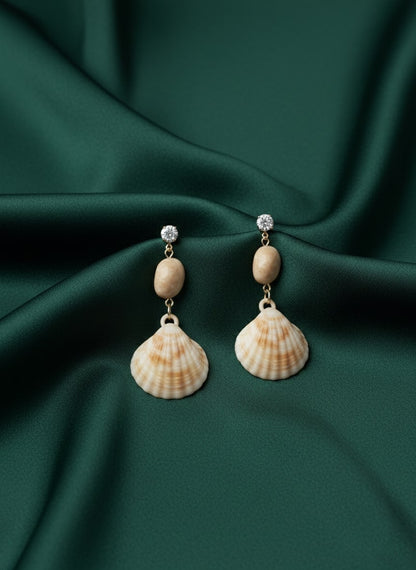 Unique Sea Shell Flower Shaped classic Drop Earring