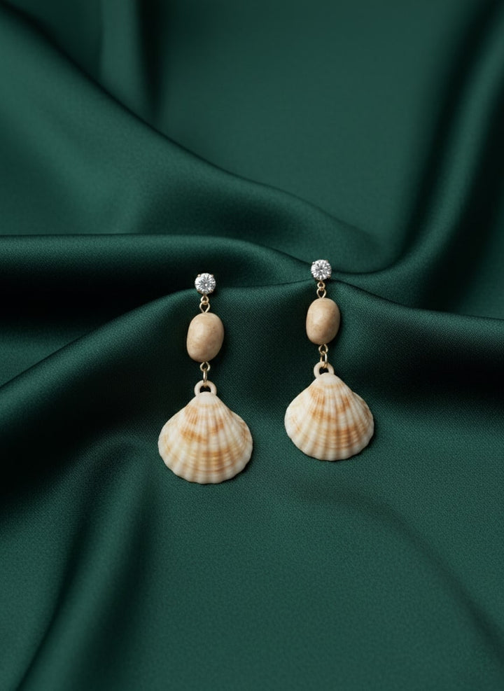 Unique Sea Shell Flower Shaped classic Drop Earring