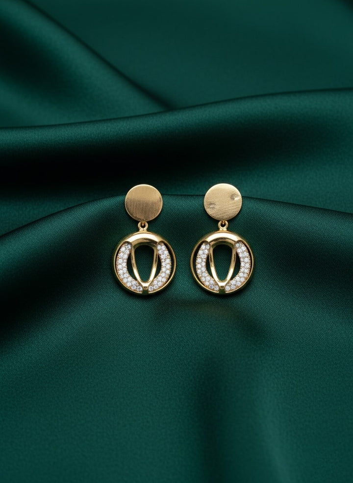 Unique Diamond Contemporary Drop Earrings