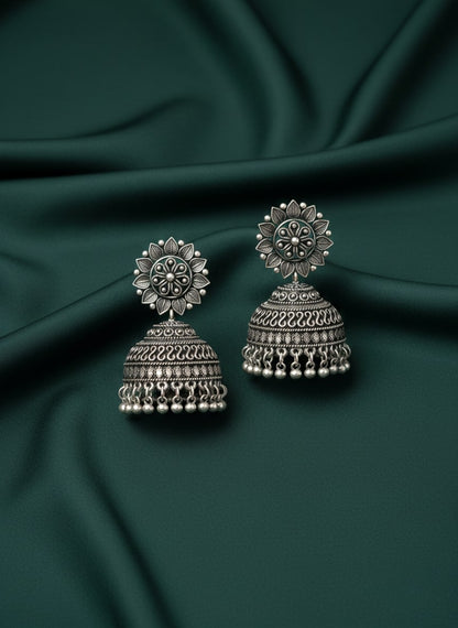 German Silver Jhumka Earring