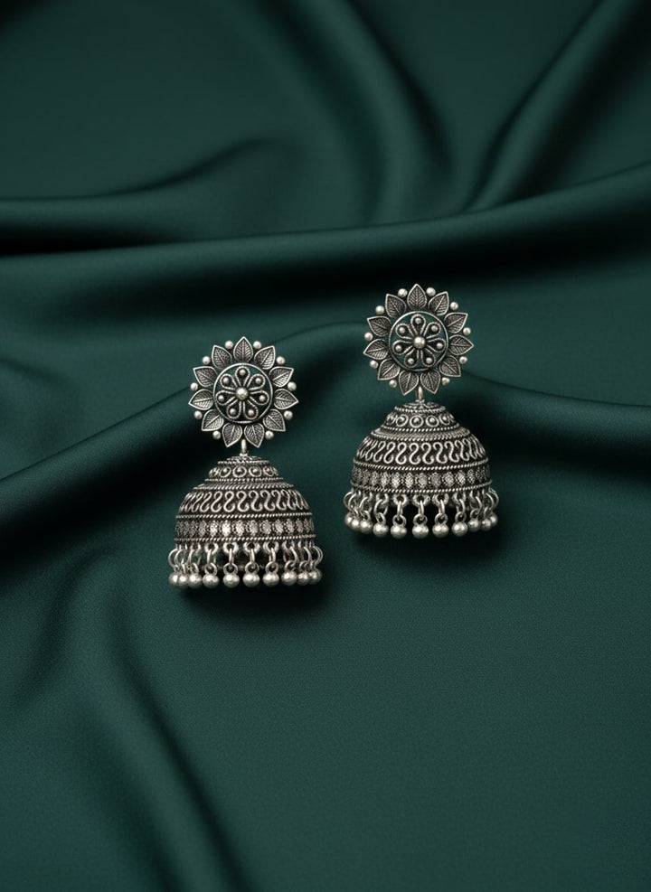 German Silver Jhumka Earring