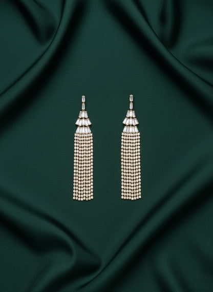 Classic Diamond Tassels Earrings