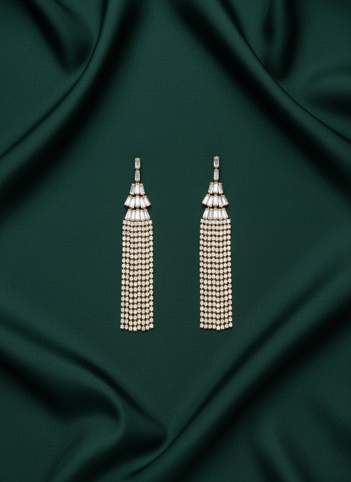 Classic Diamond Tassels Earrings