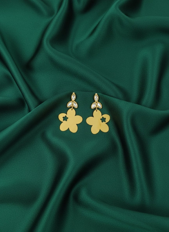 Flower pattern Drop Earring