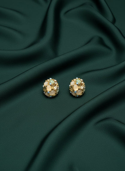Multi Diamond & Beaded Studs