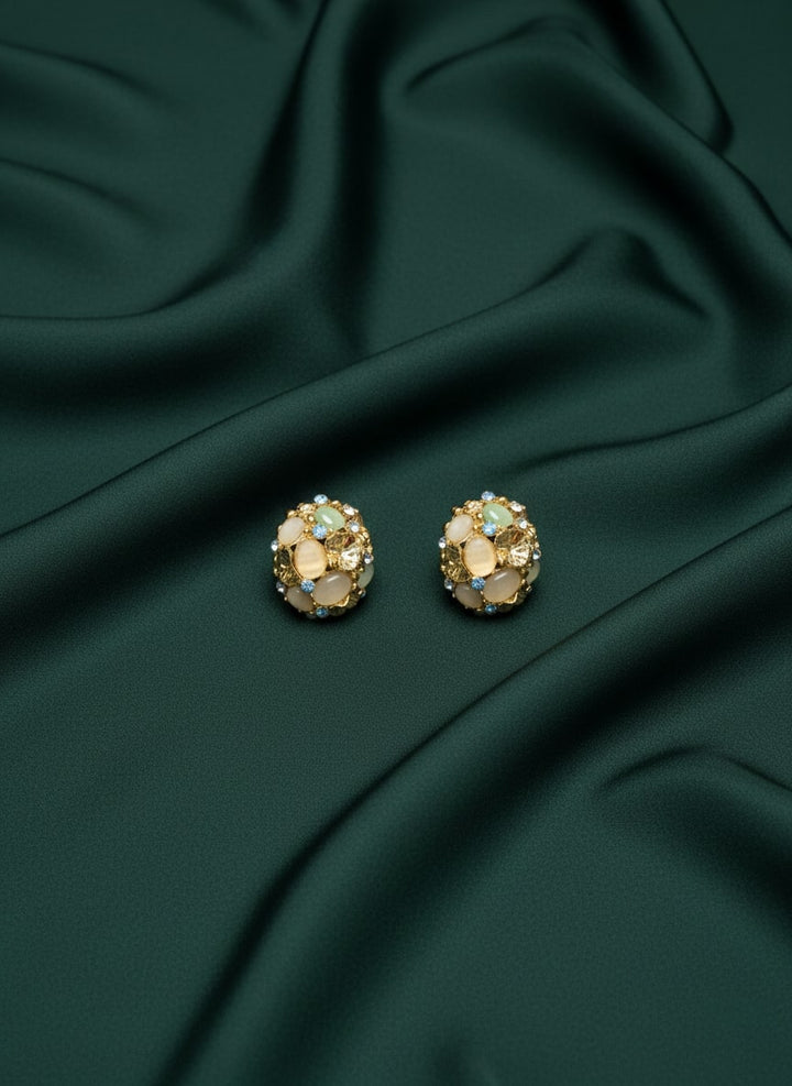 Multi Diamond &amp; Beaded Studs