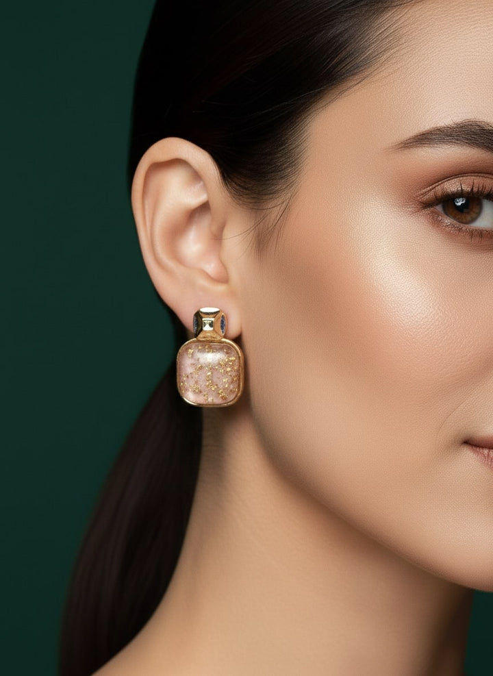 Beautiful Glitter Korean Style Drop Earrings