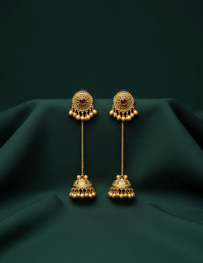 Trendy Gold Plated Kashmiri Earrings