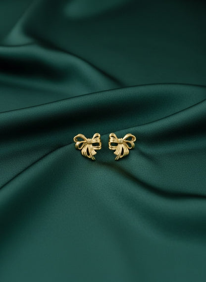 Beautiful Ribbon Bow Studs