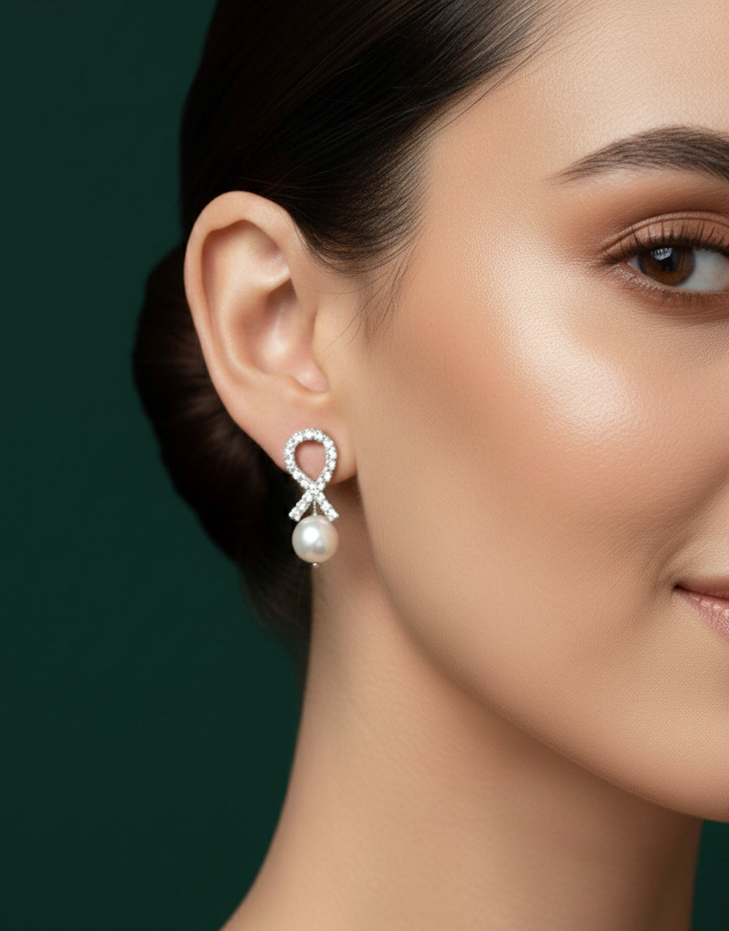 Stylish Diamond Studed Wtih pearls