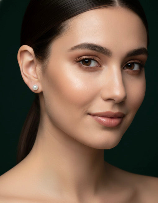 Pack of 2 Silver-plated Pearl Studs &amp; Earrings