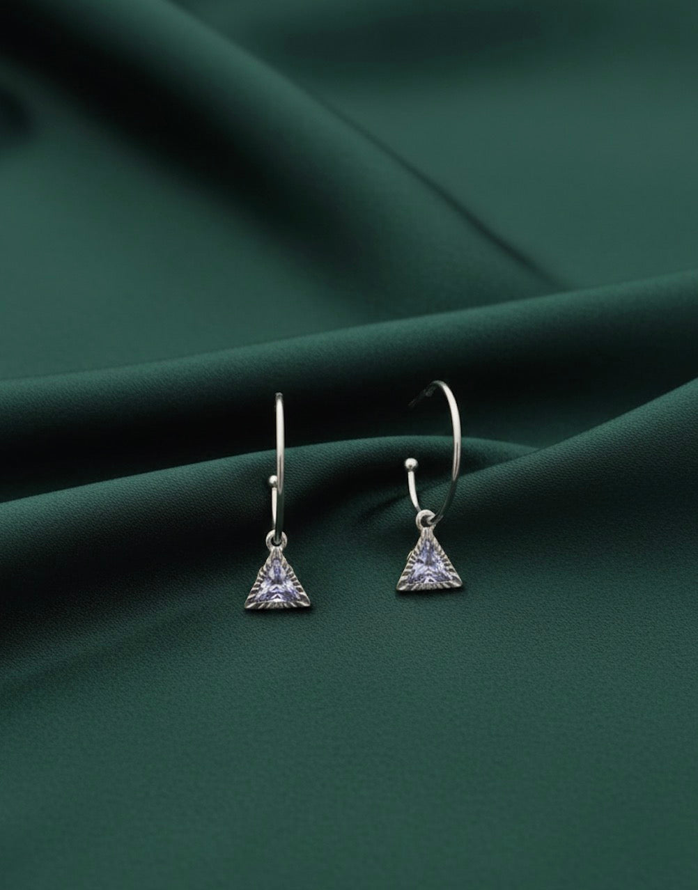 Fancy Diamond Hoop