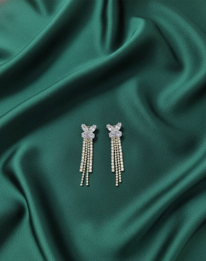 Beautiful Diamond Tassels Earrings
