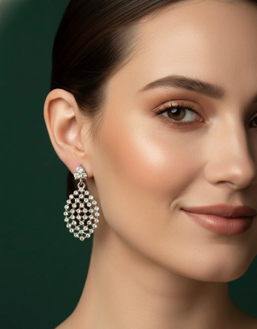 Artificial Beaded Drop Earrongs