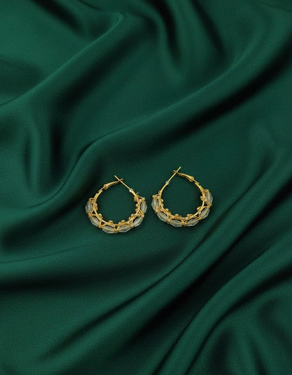 Artificial Beaded Hoops