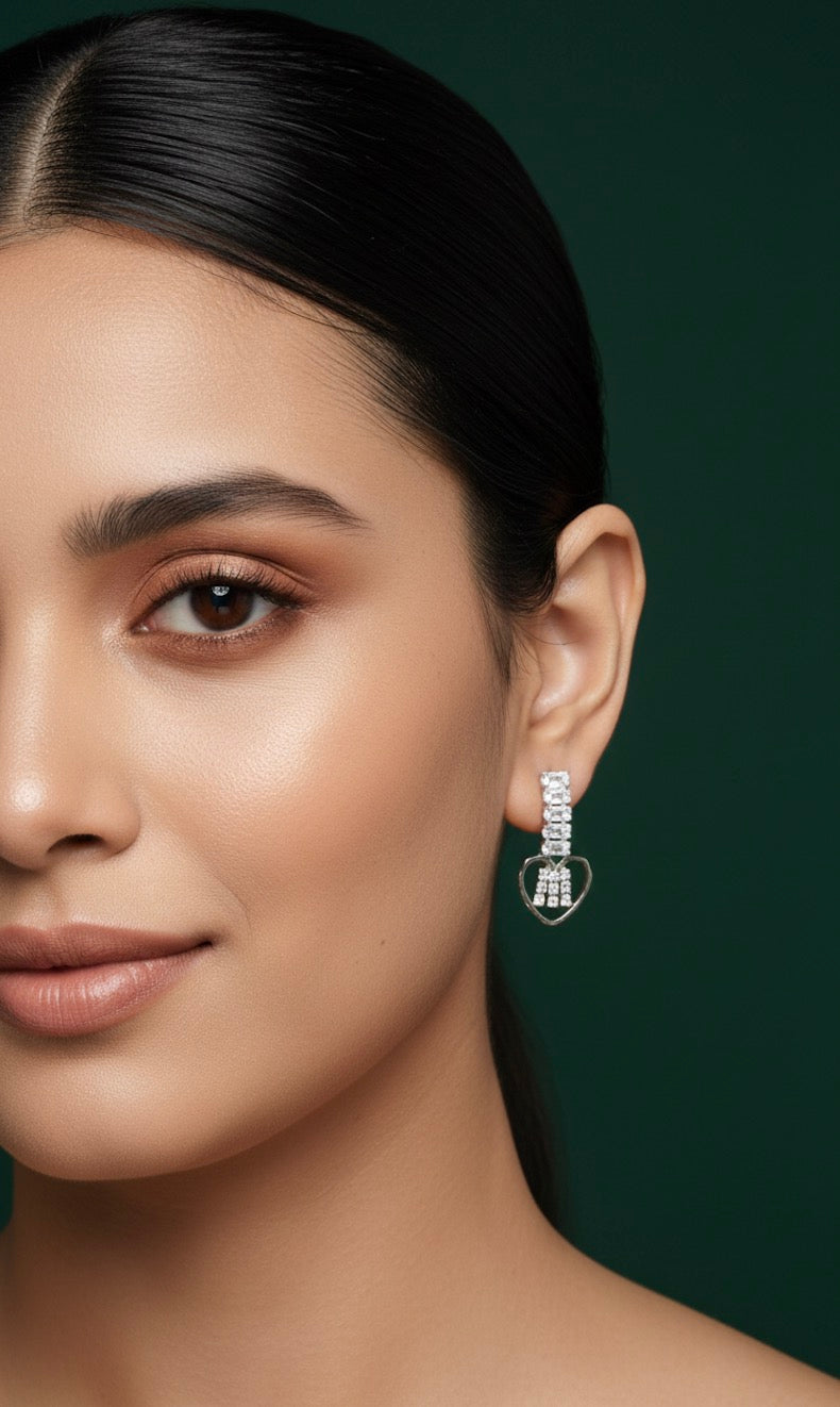 Antique Style Silver Plated Earrings