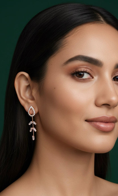 Unique Style American Diamond Earrings