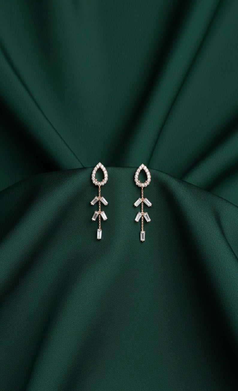 Unique Style American Diamond Earrings