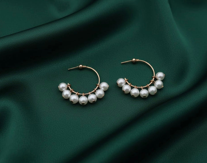 Beautiful Pearls Hoop
