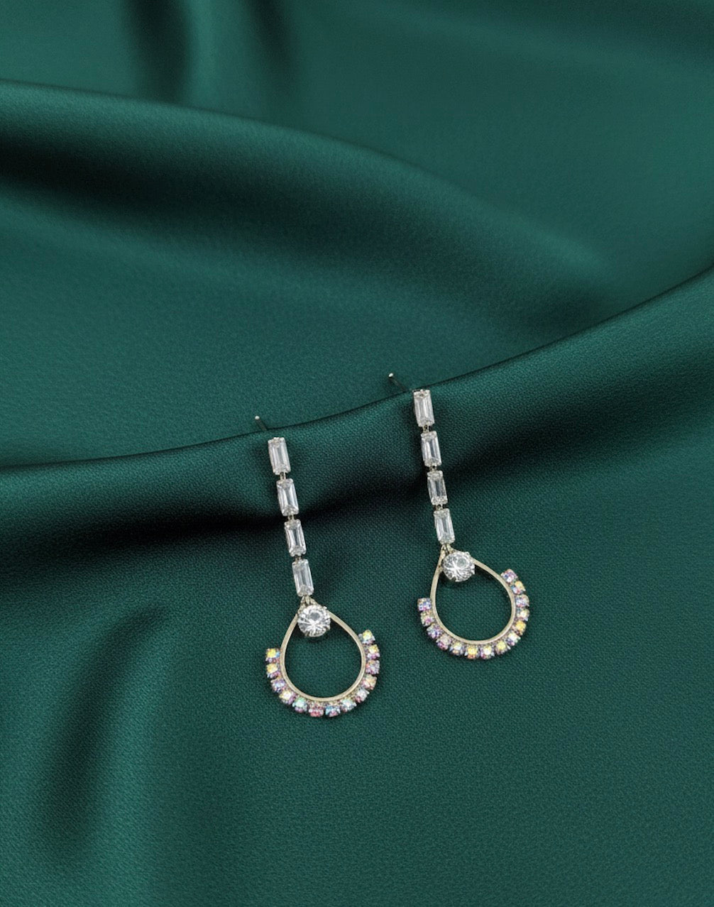 Fancy Beaded & Diamond Earrings