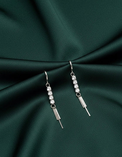 Trendy Style Diamond Tassels Earrings