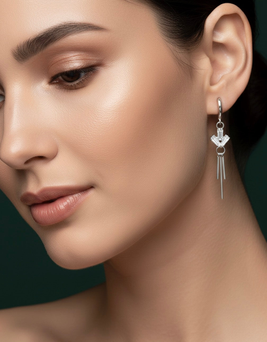 Trendy Fancy Diamond Tassels Earrings