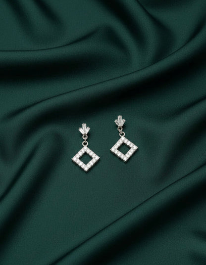 Artificial Diamond Drop Earrings
