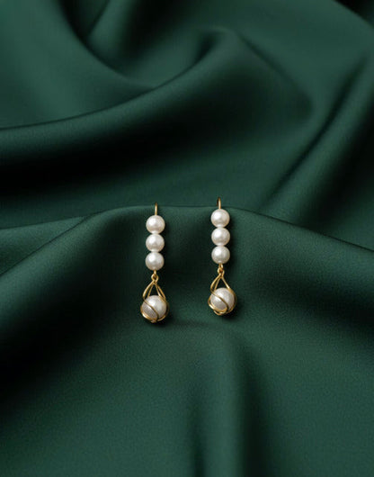 Fancy Pearls Drop Earrings