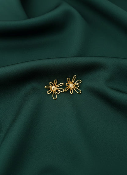 Antique Flower Shaped Earrings