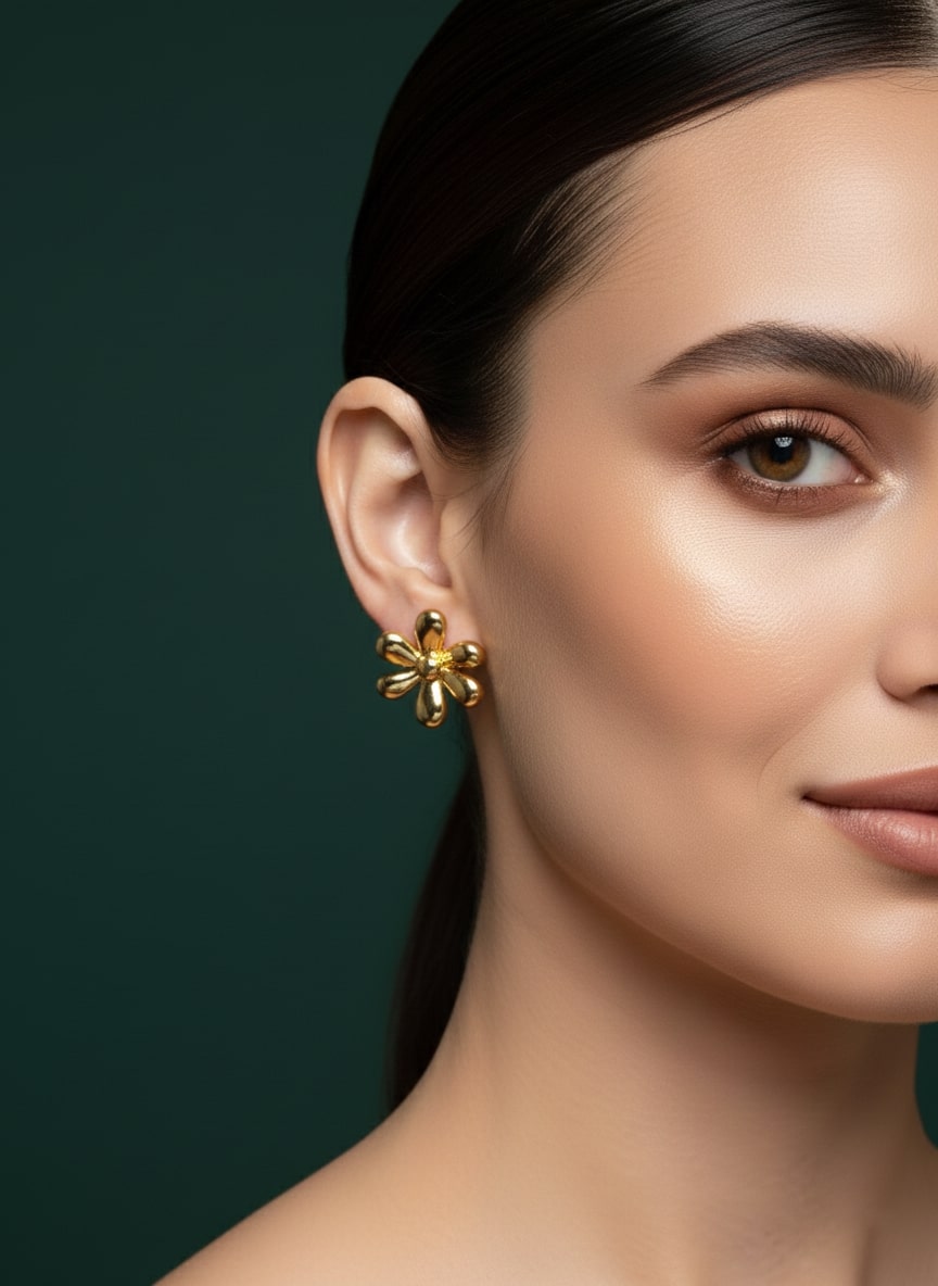 Antique Fancy Flower Studs