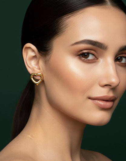 Trendy Heart Shaped Earrings