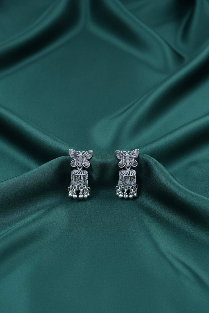 German Silver Unique Design Jhumki