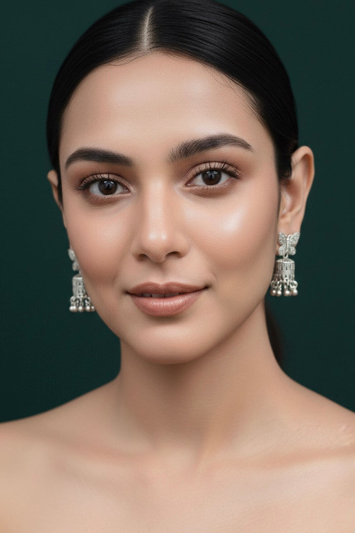 German Silver Unique Design Jhumki
