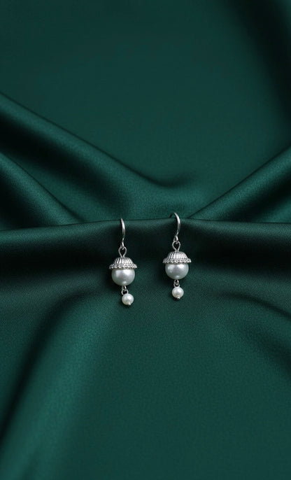 Fancy Pearl Drop Earrings