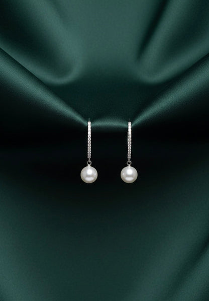 Stylish Diamond Hoops