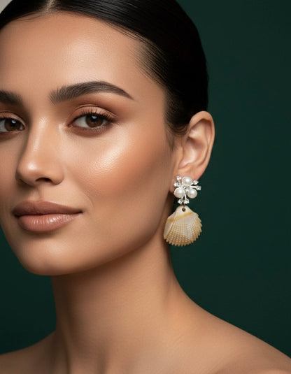 Beautiful Korean Seashell Earrings