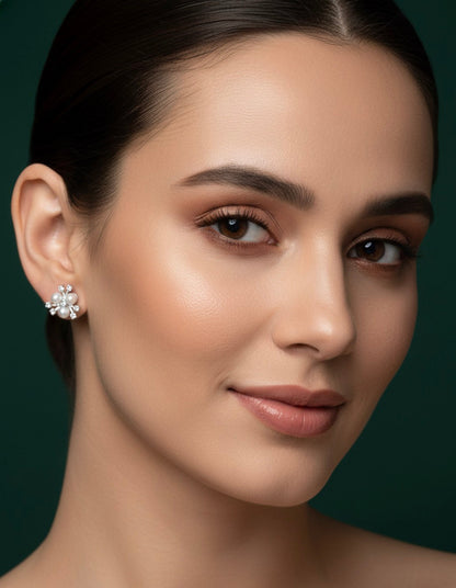 Pack Of 3 Silver Plated Fancy Studs