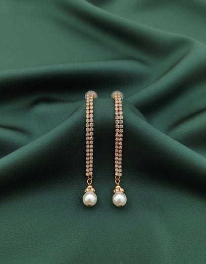 Trendy Diamond Tassel Earrings